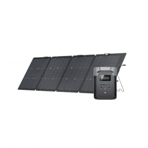 STATION ÉLECTRIQUE PORTABLE ECOFLOW DELTA 2 + PANNEAU SOLAIRE BIFACIAL 220 W